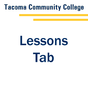 Lessons Tab - Tab 1